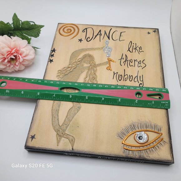 Rhonda Kullberg Art “Dance Like Nobody’s Watching” Painted Wall Art - Picture 11 of 12